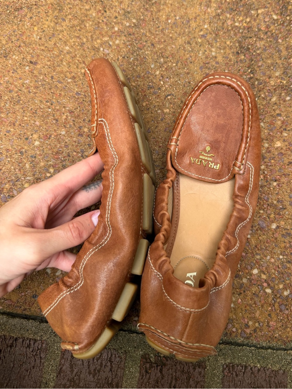 Prada Slip-On Loafers size 38.5